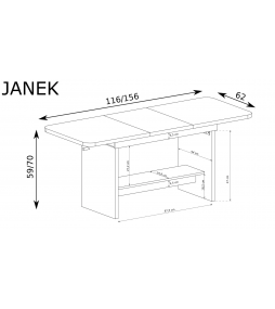 ROZKŁADANA ŁAWA Janek