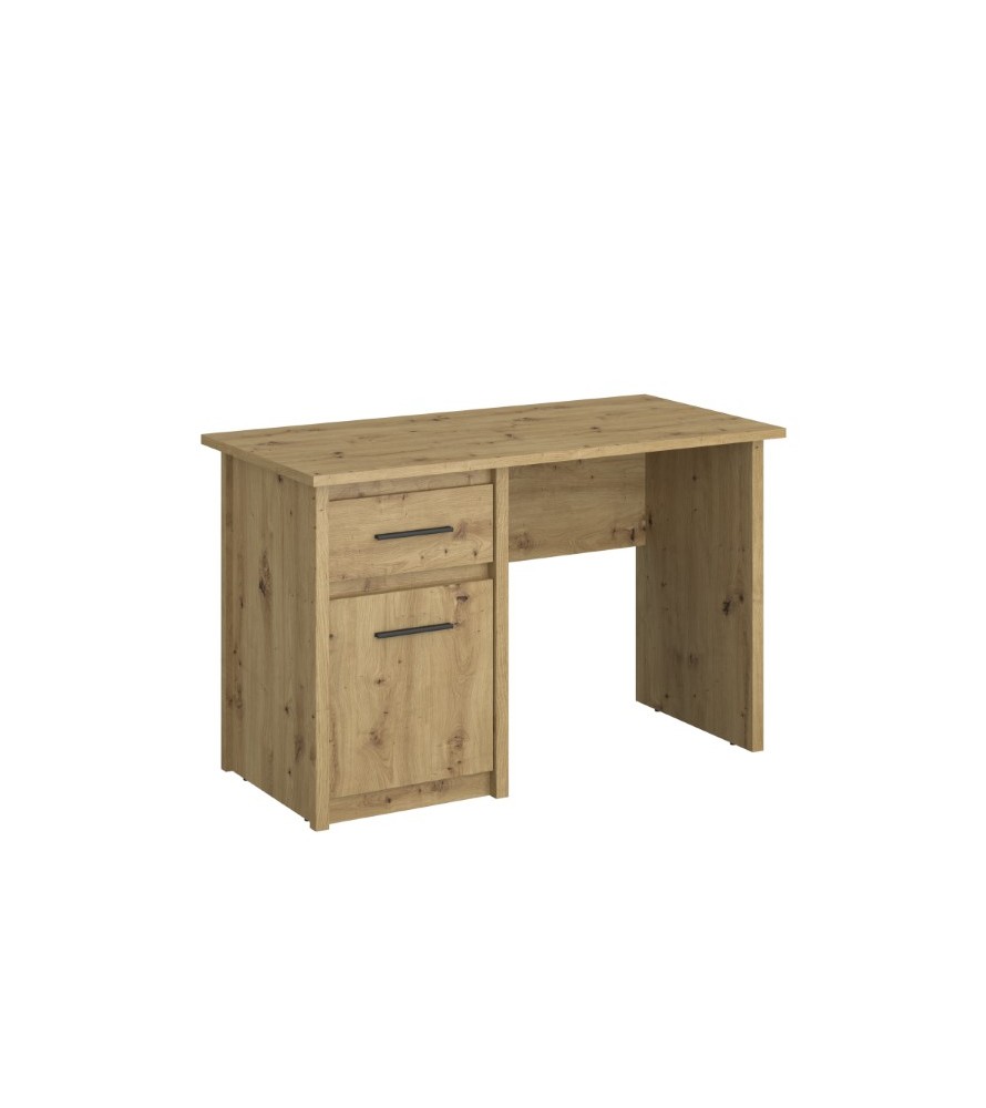 Biurko jednodrzwiowe z szufladą AYSON/120 dąb artisan
