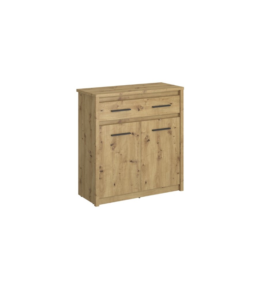 Komoda dwudrzwiowa z szufladą AYSON dąb artisan